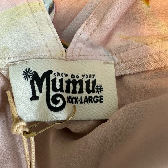 Show Me Your Mumu Meghan Wrap Dress - Pink Paradise Party NWT Size 3XL - Picture 8 of 10